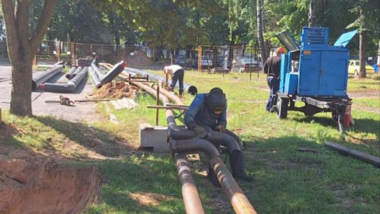 Реконструкция основной магистрали тепловой сети в Барановичах